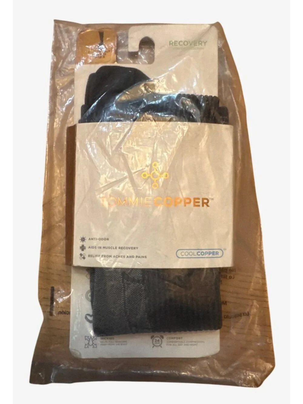 Tommie Copper Womens Over-The-Calf Recovery Socks 10-12.5 Black Compression